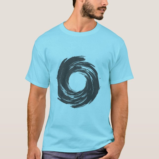 T-shirt Vortex Preto (Devant)