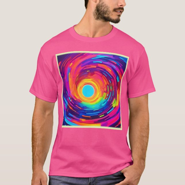 T-shirt Vortex tourbillonnant Art Abstrait (Devant)
