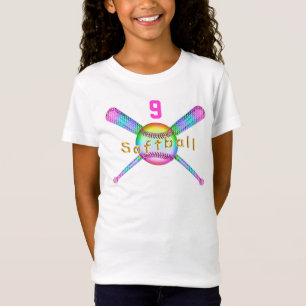 T-Shirt VOS chemises multicolores du base-ball de NOMBRE