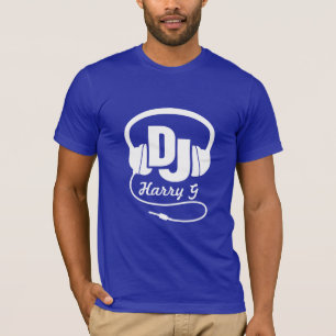 T-shirt Vos écouteurs nommés du DJ de blanc
