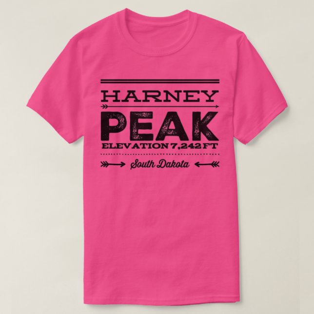 T-shirt Vos États High Point Harney Peak South Dakota (Design devant)