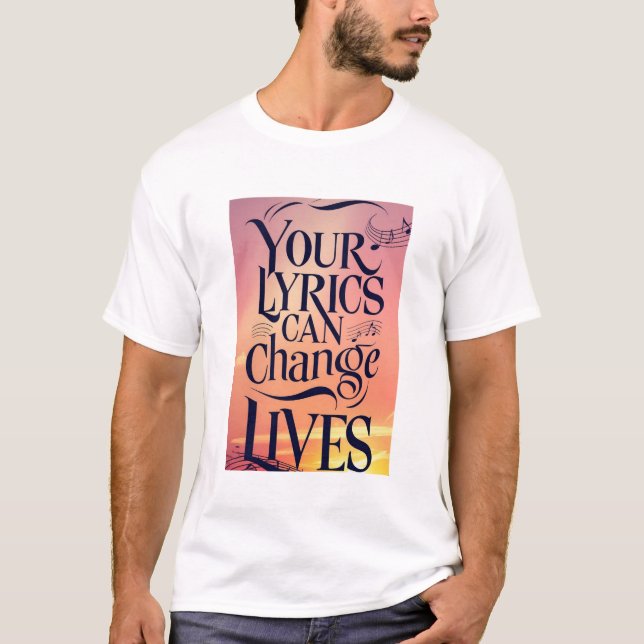 T-shirt Vos Paroles Peuvent Changer Des Vies (Devant)