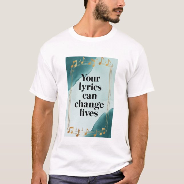 T-shirt Vos Paroles Peuvent Changer Des Vies (Devant)
