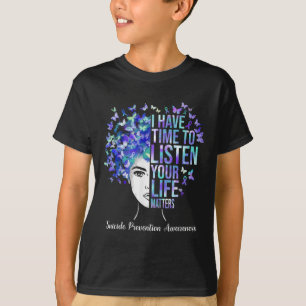 T-shirt Vos problèmes de vie Prévention du suicide Sensibi