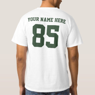 T-shirt Vos propres numéros et nom