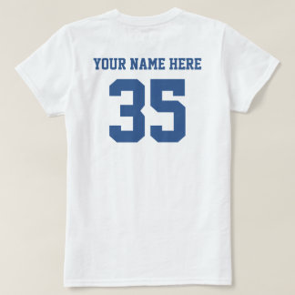 T-shirt Vos propres numéros et nom