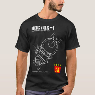 T-shirt Vostok 1 vaisseau spatial russe