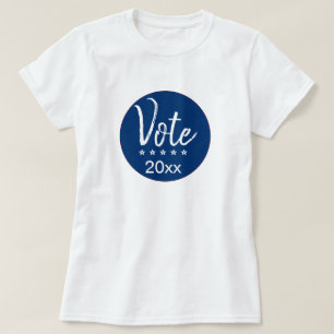 T-shirt Vote 2024 Élection Cinq étoiles bleu non-partisan