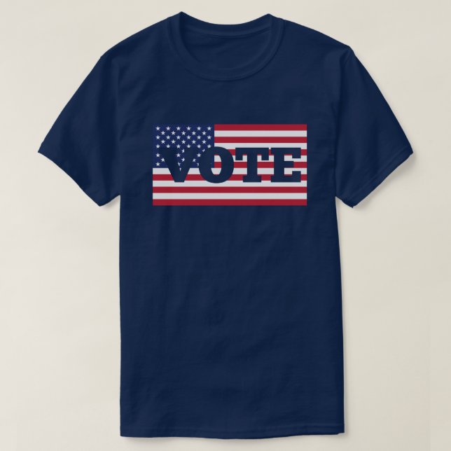T-shirt Vote American Flag (Design devant)