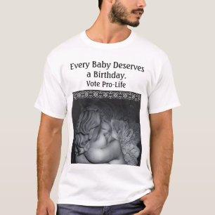 T-shirt Vote anti-avortement bébé ange chemise