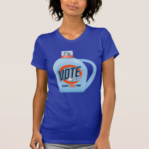 T-shirt VOTE BLEU : supprime les rideaux orange