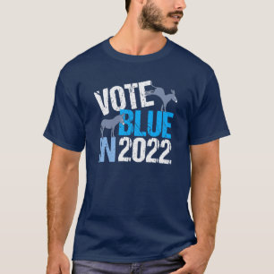 T-shirt Vote Blue en 2022 Démocrate Donkey Élection de m