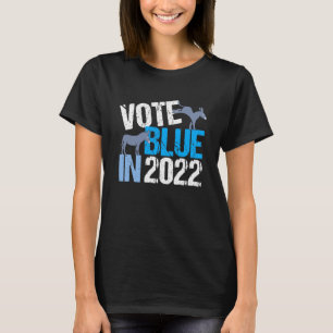T-shirt Vote Blue en 2022 mignonne démocrate Donkey femme