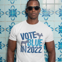 Vote Blue en 2022 Parti démocrate mignon