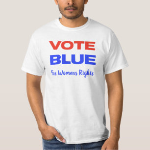 T-shirt Vote Blue Voter USA Démocratique Rouge Bleu