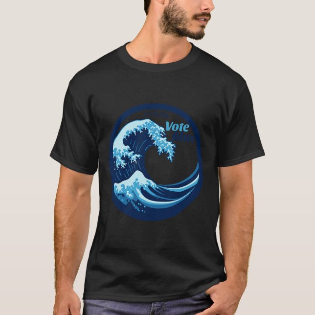 T-shirt Vote Blue Wave Democrats Kamala Harris Election Da (Devant)