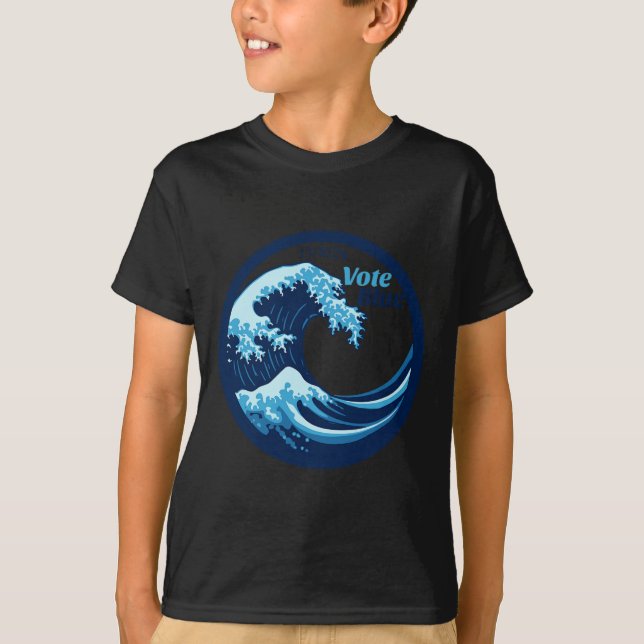 T-shirt Vote Blue Wave Democrats Kamala Harris Election Da (Devant)