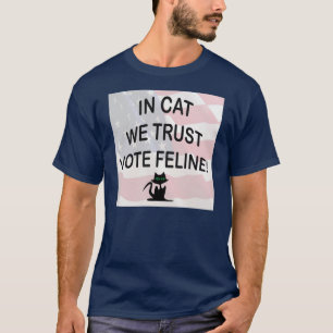 T-shirt Vote Chat avec drapeau américain