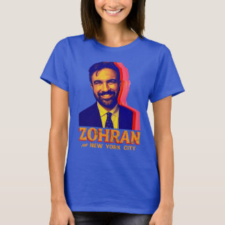 T-shirt Vote Chemise Zohran Mamdani Zohran pour Maire Vint