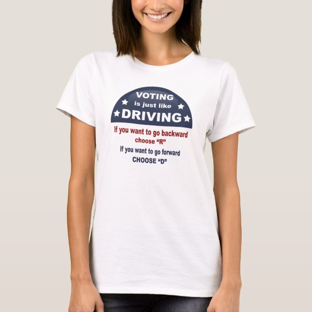 T-shirt Vote - conduisant (Devant)