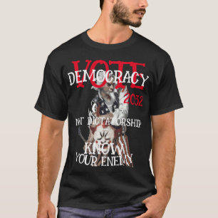 T-SHIRT VOTE CZAR DÉMOCRATIE PAS DICTATURE 2032