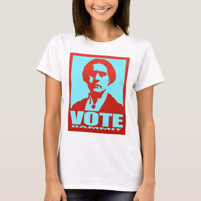 T-shirt Vote Dammit Susan B. Anthony Pop Art (Devant)