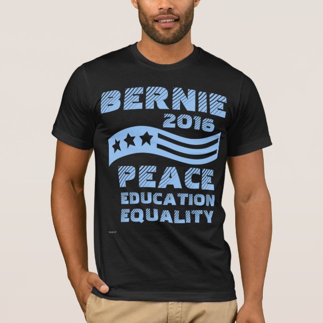 T-shirt Vote de Bernie Sanders pour le président Feel the  (Devant)