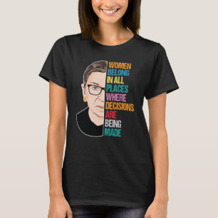 T-shirt Vote de la Cour Suprême, Ruth Bader Ginsburg, Je 
