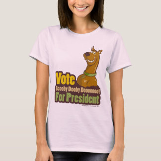 T-shirt Vote de Scooby Dooby Doo pour le président