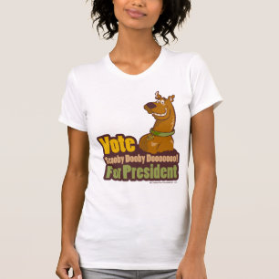 T-shirt Vote de Scooby Dooby Doo pour le président