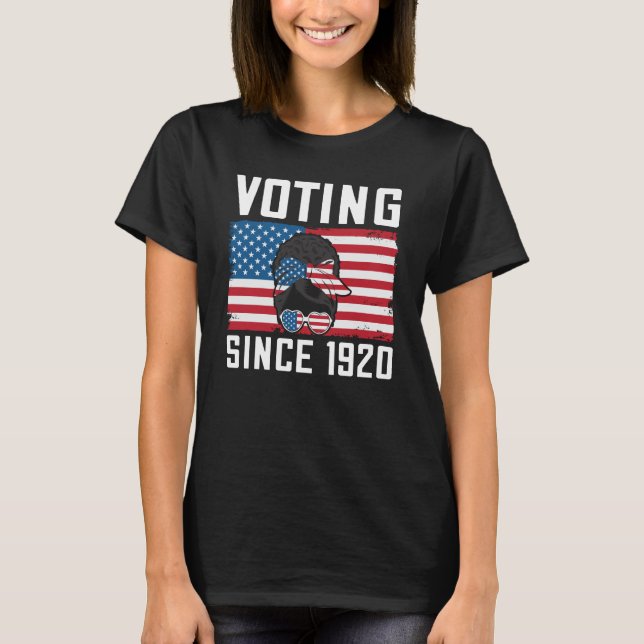 T-shirt Vote depuis 1920 Funny US Election Voter 2024 (Devant)