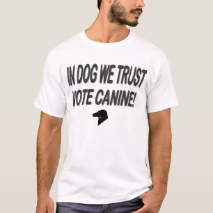 T-shirt Vote Dog avec Black Text