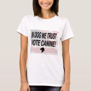 T-shirt Vote Dog avec drapeau américain