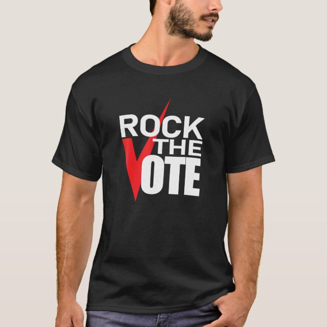 T-shirt Vote Election Rock The Vote Vote Vote Voting Right (Devant)