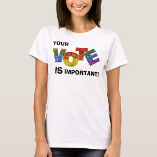 T-shirt VOTE Floral coloré