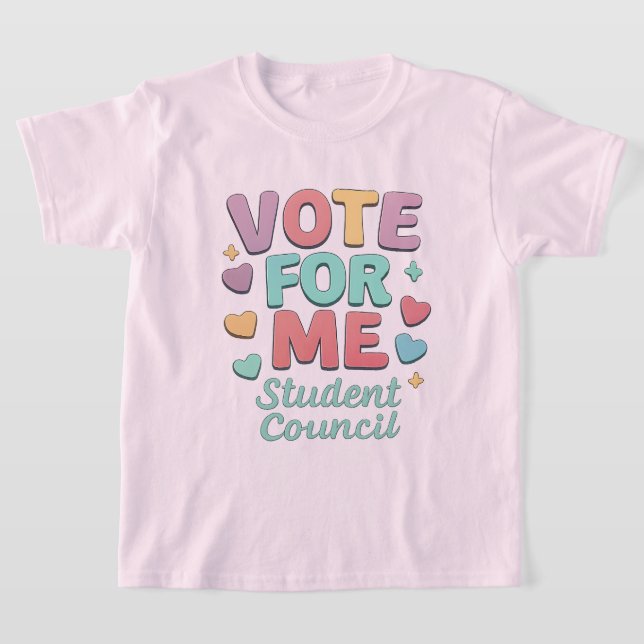 T-shirt Vote for Me Student Council Vibes School (Poser)