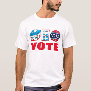 T-shirt VOTE Jour des élections USA Voter la politique des