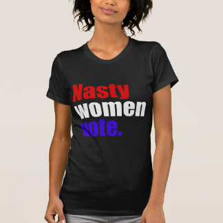 T-shirt Vote méchant de femmes. Pièce en t fine du Jersey
