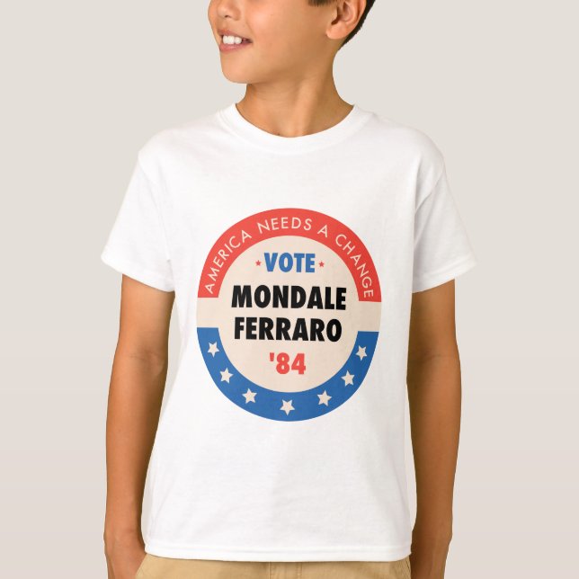 T-shirt Vote Mondale/Ferraro '84 (Devant)