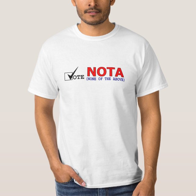 T-shirt Vote NOTA T simple (Devant)