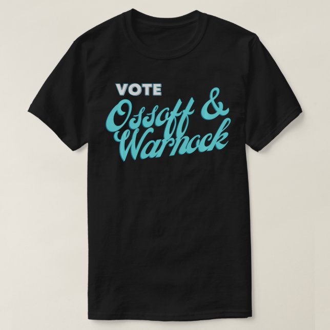 T-shirt Vote Ossoff & Warnock Le deuxième tour du Sénat en (Design devant)