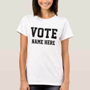 T-SHIRT VOTE PERSONNALISER NOM