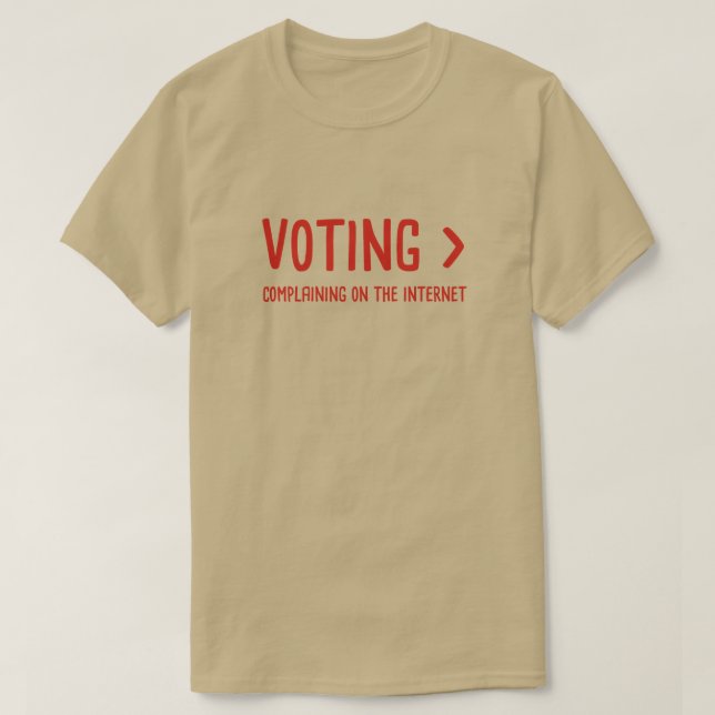 T-shirt Vote > Plaintes Sur Internet (Design devant)
