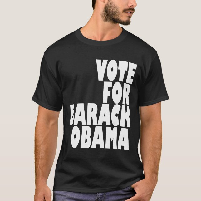T-shirt Vote pour Barack Obama (Devant)