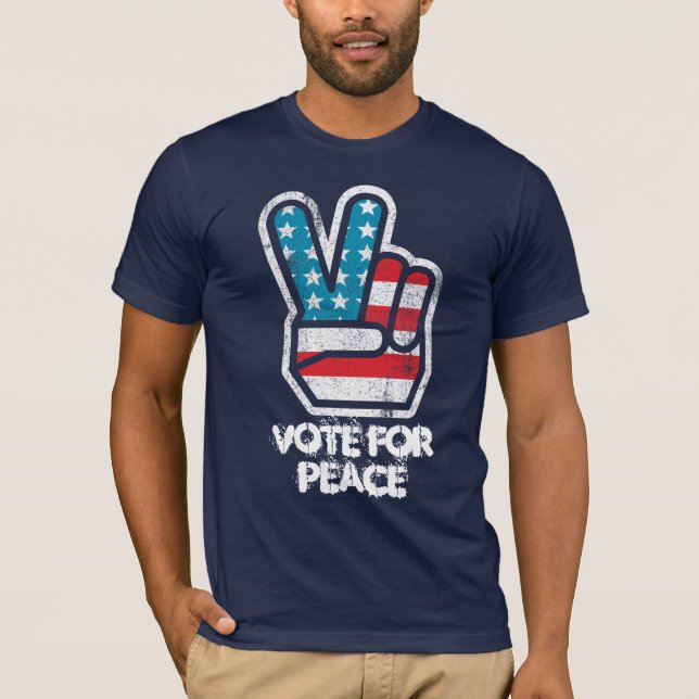 T-shirt Vote pour la chemise de Ron Paul de paix (Devant)