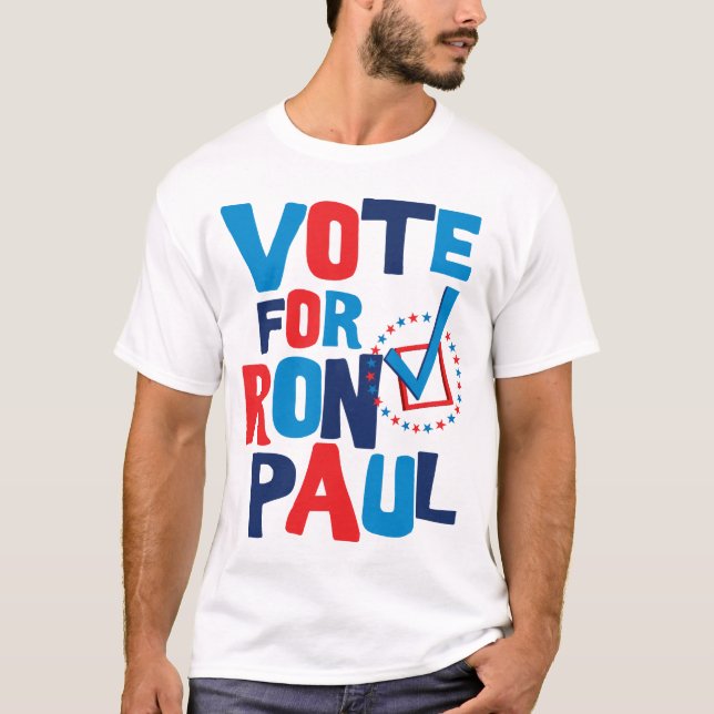 T-shirt Vote pour l'élection 2012 de Ron Paul (Devant)