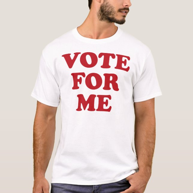 T-shirt Vote pour moi - rouge (Devant)