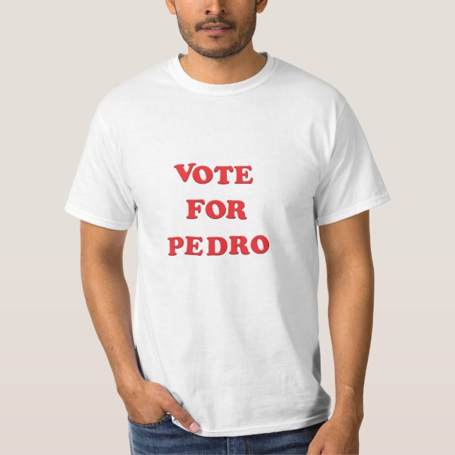 T-SHIRT VOTE POUR PEDRO - LE COSTUME DE HALLOWEEN (Devant)