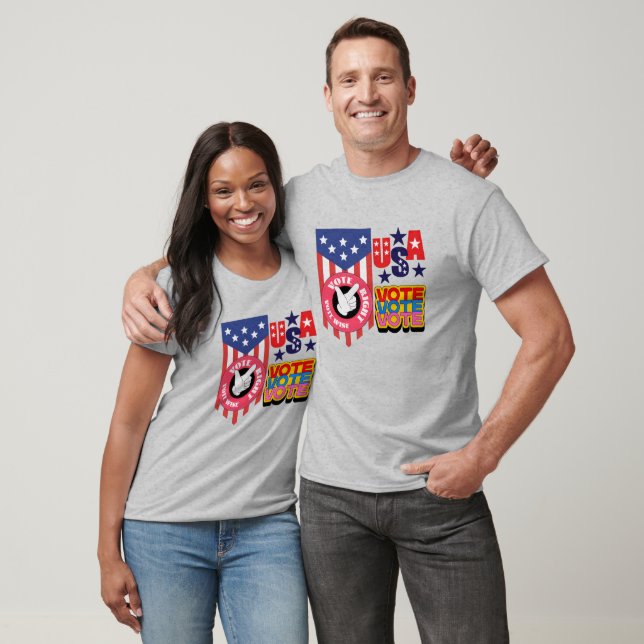 T-shirt Vote Right, Vote Wise - USA Patriotic (Unisexe)