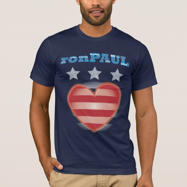 T-shirt Vote Ron Paul pour l'élection présidentielle de 20 (Devant)